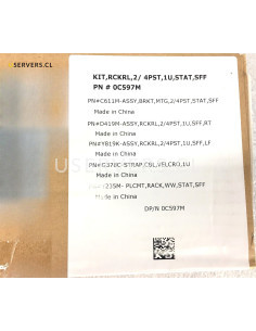 Dell PowerEdge R210 R220 R310 R410 R415 Static Ready Rail Kit, PN C597M 2