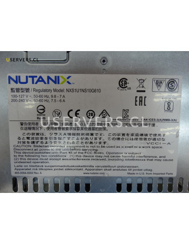 Nutanix NX-3170-G6 10-Bay SFF 1U Rack Server w/ NVMe