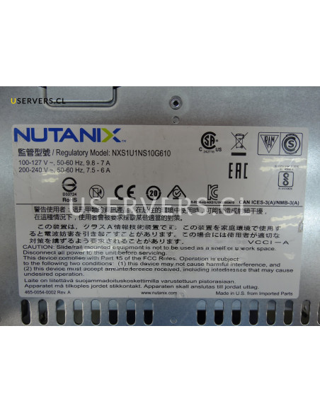 Nutanix NX-3170-G6 10-Bay SFF 1U Rack Server w/ NVMe