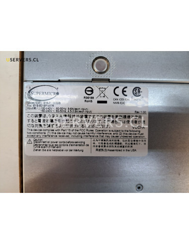 SuperMicro SuperServer SYS-6019P-WTR 1U 4 Bay LFF