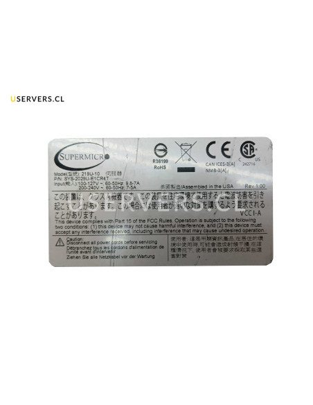 SuperMicro SuperServer SYS-2029U-E1CR4T 24 Bay SFF Server