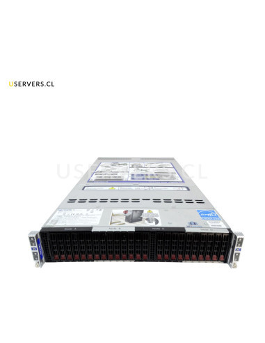 Nutanix / Supermicro SuperServer SYS-2029BT-HNTR 4-Node 24 Bay SFF 2U NVMe Server