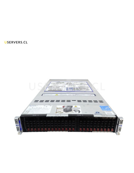 Nutanix / Supermicro SuperServer SYS-2029BT-HNTR 4-Node 24 Bay SFF 2U NVMe Server
